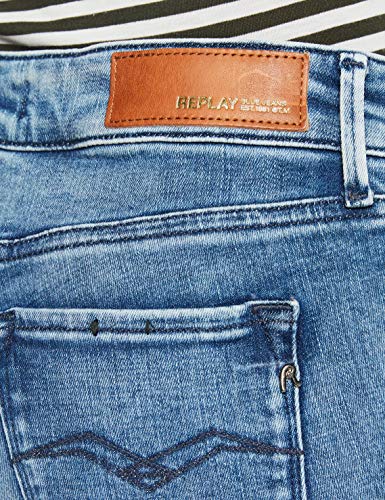 REPLAY New LUZ Jeans, 009 Azul Medio, 26W / 28L para Mujer