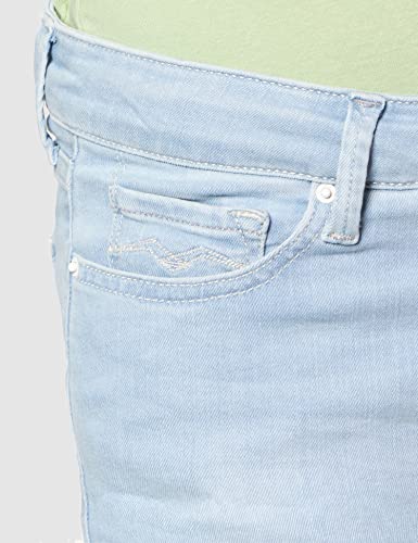 REPLAY New Luz Powerstretch Denim Skinny Jeans para Mujer, Azul (0093 Medium Blue), 24W / 30L