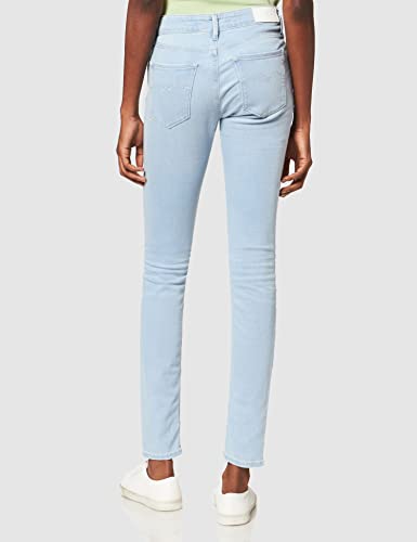 REPLAY New Luz Powerstretch Denim Skinny Jeans para Mujer, Azul (0093 Medium Blue), 24W / 30L