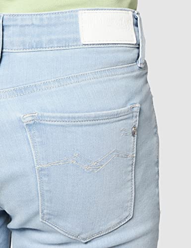 REPLAY New Luz Powerstretch Denim Skinny Jeans para Mujer, Azul (0093 Medium Blue), 24W / 30L