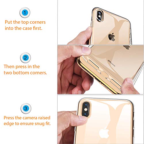 REY 3X Funda Carcasa Gel Transparente para BQ AQUARIS V Plus - BQ AQUARIS Vs Plus, Ultra Fina 0,33mm, Silicona TPU de Alta Resistencia y Flexibilidad