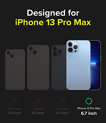 Ringke Fusion-X Compatible con Funda iPhone 13 Pro MAX, Carcasa Negra iPhone 13 Pro MAX, Parachoque Resistente Impactos, Sólida a Prueba de Choques - Black
