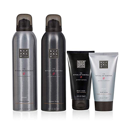 RITUALS The Ritual of Samurai Set de regalo mediano, cuidado ritual estimulante para hombre y mujer, incluye Filabé Toallitas de limpieza. Más sets a elección en esta página
