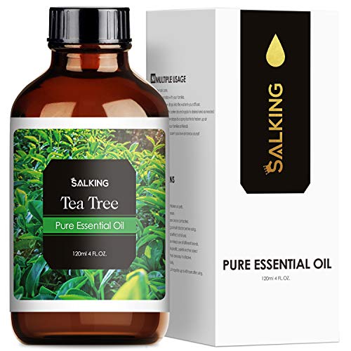 SALKING Aceite Esencial de Árbol de Té 120ml,100% Puro y Natural Aceites Esenciales para Humidificador, Aceites Esenciales Naturales Aceite Perfumado de Árbol de Té, Regalos Originales para Mujer