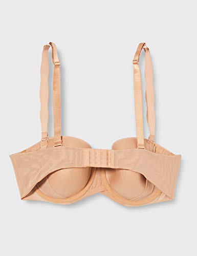 Sans Complexe Essentiel Fit 1729797 Sujetador sin Tirantes, Macchiatto, 90D para Mujer