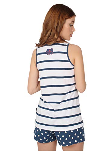 Santoro Pijama Tirantes Summer Days para Mujer, Color Marino, Talla XS