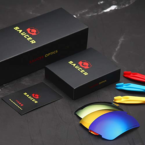 Saucer Lentes de repuesto para gafas de sol Oakley Latch, (High Defense - Hd Ocean Polarized), Talla única