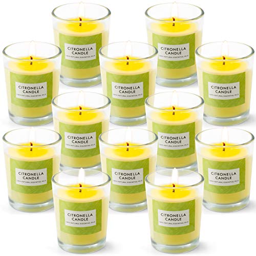 SCENTORINI Vasos de Vela Citronela Vela Cera de Soja Natural Arománticas Decorativas Regalos Aromaterapia