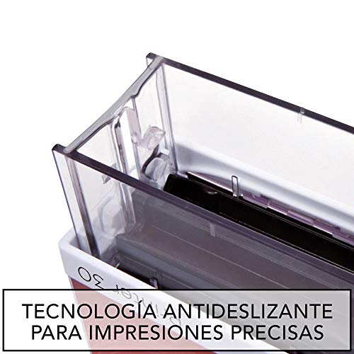 Sello Personalizado, Sello de caucho con tinta, Sello autoenintable personalizado, Sello automático, Sello Empresa, Sello dirección (58x22mm)
