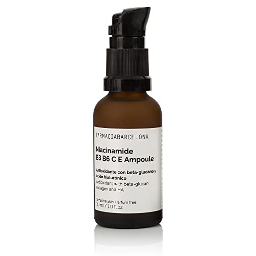 Serum Antioxidante de Dia y Noche 30 ml | Efecto Antiedad, Proteccion contra Rojeces del Sol y Reducción de Irritaciones | Niacinamida B3B6CE Ampolla 30 ml