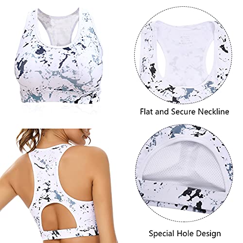 seryero Sujetadores Deportivo sin Aros Mujer Sostén de Entrenamiento Bralette Color Sólido con Soporte de Espalda Corto Top