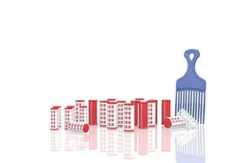 Set de 21 rizadores térmicos, incluye peine de volumen especial