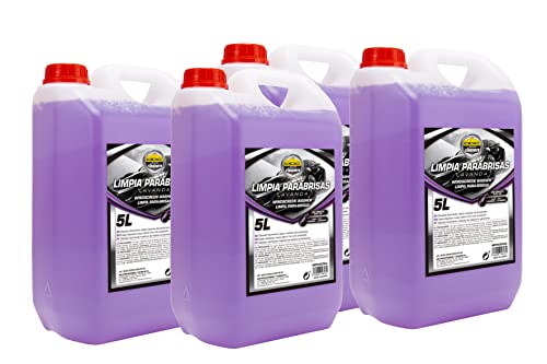 Set de 4 Garrafas de 5 litros de Lavaparabrisas Aroma Lavanda