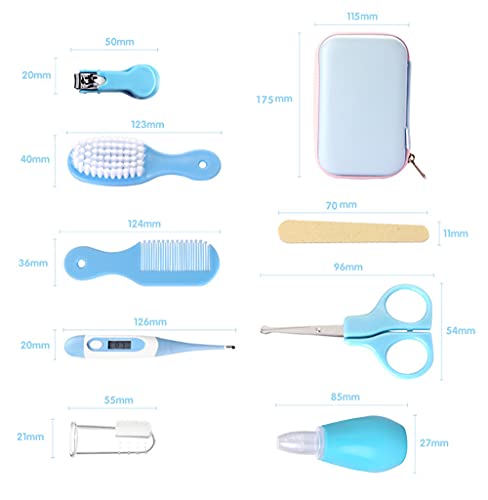 Set Para Cuidado Del Bebé, RoseFlower 8 piezas kit Aseo Bebé Recien Nacido Higiene - Bebé Kit de Cuidado de Salud Seguro Infantil Enfermera Diaria Herramienta para el Uso Diario, Regalos para Bebes