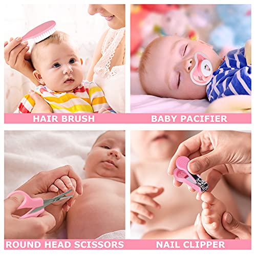 Set Para Cuidado Del Bebé, RoseFlower 8 piezas kit Aseo Bebé Recien Nacido Higiene - Bebé Kit de Cuidado de Salud Seguro Infantil Enfermera Diaria Herramienta para el Uso Diario, Regalos para Bebes