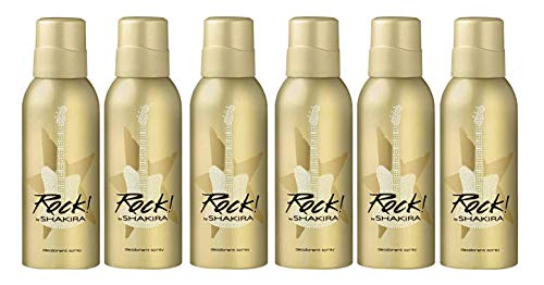 Shakira Rock Desodorante en spray para mujer 6 unidades de 150 ml