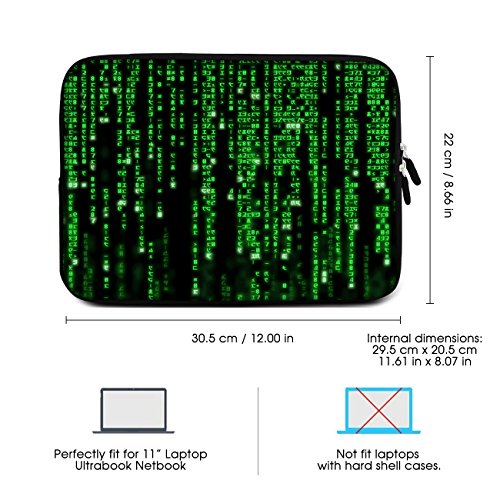 Sidorenko 11,6 Pulgada Funda Laptop para MacBook/Chromebook | Funda para computadora de Neopreno | Funda con Cremallera Duradera Protección de 3 Capas, Resistentes al Agua