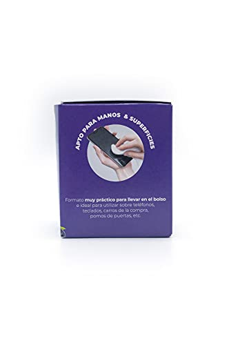 SiempreClean Toallitas Monodosis De Adultos Hidroalcohólicas | Toallitas Desinfectantes Para Manos |, Uds, Perfume Mora, 30 Unidad