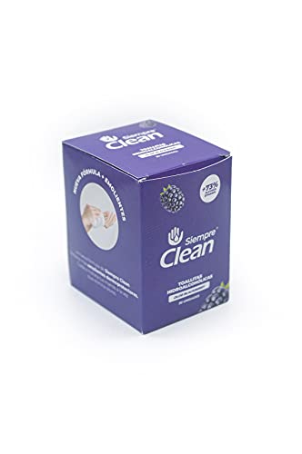 SiempreClean Toallitas Monodosis De Adultos Hidroalcohólicas | Toallitas Desinfectantes Para Manos |, Uds, Perfume Mora, 30 Unidad