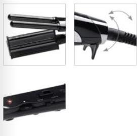 Sinelco France - Ondulador Wave4 Ultron Glam Edition, color negro, 120 W/220 V