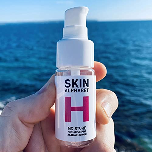 Skin Alphabet Crema Hidratante Sérum Antiarrugas, sérum ácido hialurónico 2%, Hidratante, 30ml