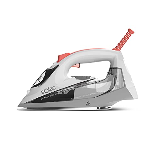 Solac PV2004 Plancha de Vapor, 2400 W, Plástico, Blanco