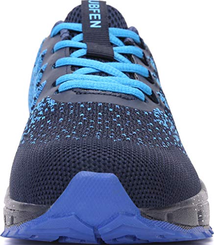 SOLLOMENSI Zapatillas de Deporte Hombres Mujer Running Zapatos para Correr Gimnasio Sneakers Deportivas Padel Transpirables Casual Montaña 38 EU H Azul