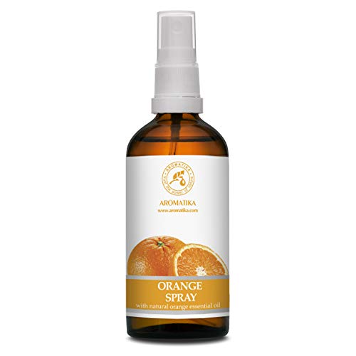 Spray perfumado con Aceite Esencial de Naranja - 100ml - Spray Perfumador de Habitación - Spray Almohada - Ambientador Armario - Aroma de Verano