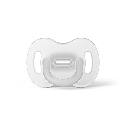 SUAVINEX Nuevo Chupete Para Dormir Todo Silicona, Para Bebés 0/6 Meses, Chupete Con Tetina Fisiológica Sx Pro, Super Blandito Y Flexible, color Blanco, 0-6 Meses, 40 g