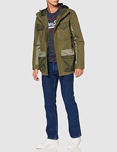 Superdry Dress Code 4 Pocket Chaqueta, Verde (Khaki 03o), XS para Hombre