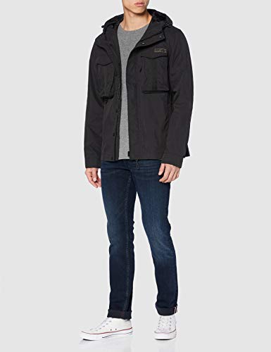 Superdry Dress Code Cagoule Chaqueta, Negro (Jet Black 12a), 3XL para Hombre
