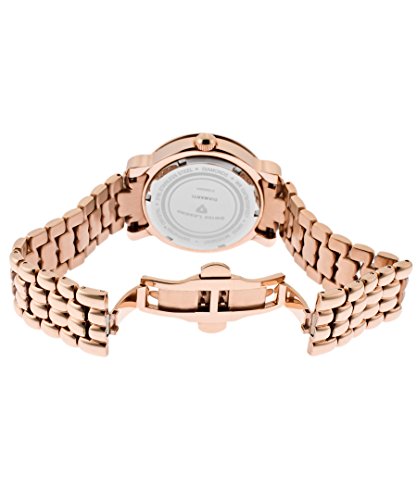 Swiss Legend Diamanti Diamonds Rose-Tone Steel White Dial Women's Quartz Watch 22388-RG-22