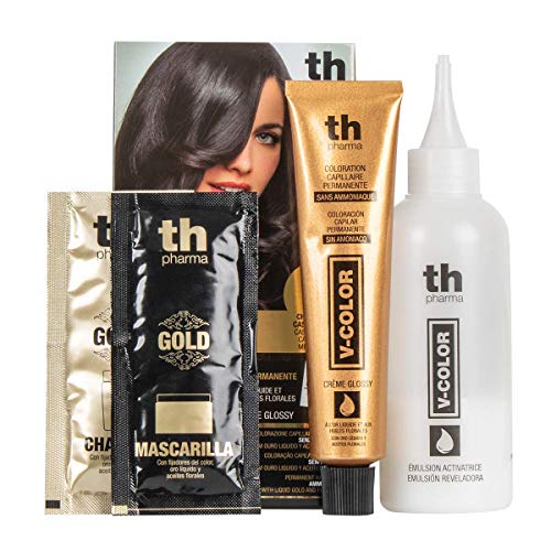 Th Pharma V Color Kit Tinte Sin Amoniaco Con Oro Líquido (No. 5.1 Castaño claro ceniza)