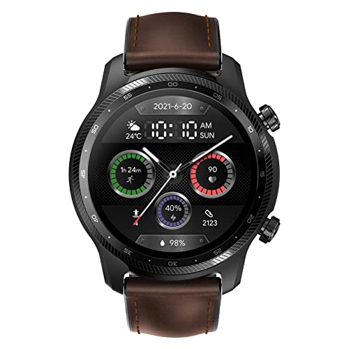 Ticwatch Pro 3 Ultra 4G / LTE Smartwatch Conectividad Celular de Vodafone OneNumber y Orange eSIM Qualcomm SDW4100 y Mobvoi Sistema de procesador Dual Wear OS Blood Oxygen IHB AFiB Detection