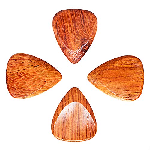 Timber Tones Picks TTEGT4 - Púa Madera Tonos Guitarras eléctricas (Estaño de 4)