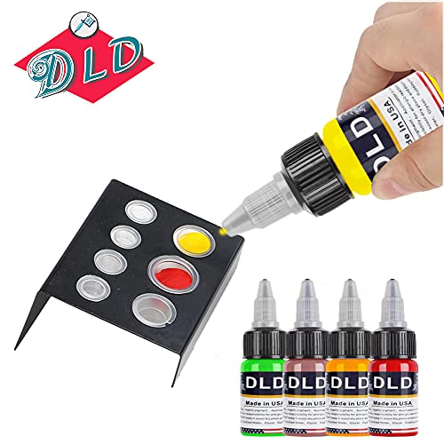 Tinta para tatuaje para todo uso 25 Conjunto de colores primarios Suministros de tatuaje Pigmento para tatuaje permanente Color de pintura corporal 0.5 onza (15 mililitros)