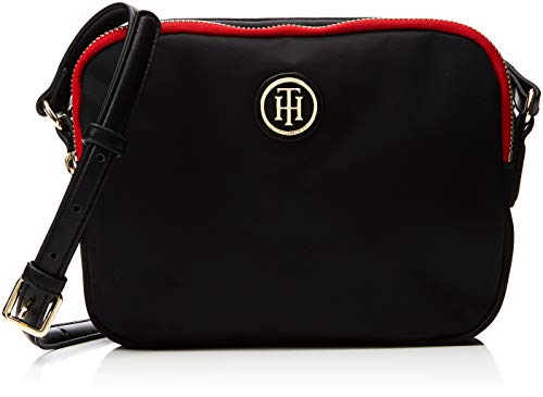 Tommy Hilfiger - Poppy Crossover, Bolsos bandolera Mujer, Negro (Black), 5.5x16x21 cm (B x H T)