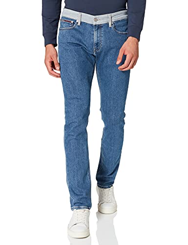 Tommy Jeans Hombre Tjm Scanton Heritage Slim Jeans, Azul (TJ DENIM COLORBLOCK 1A4), W36/L34