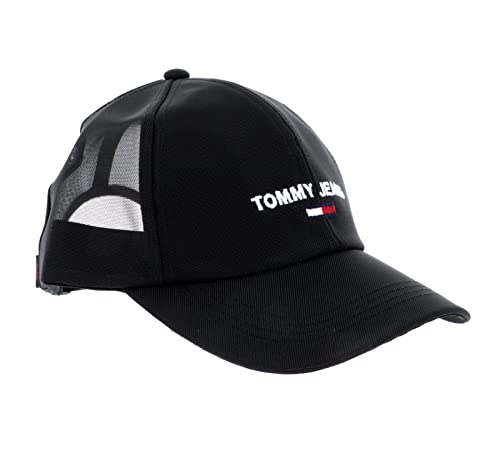 Tommy Jeans TJW Sport Cap Gorro/Sombrero, Black Mesh, Talla única para Mujer
