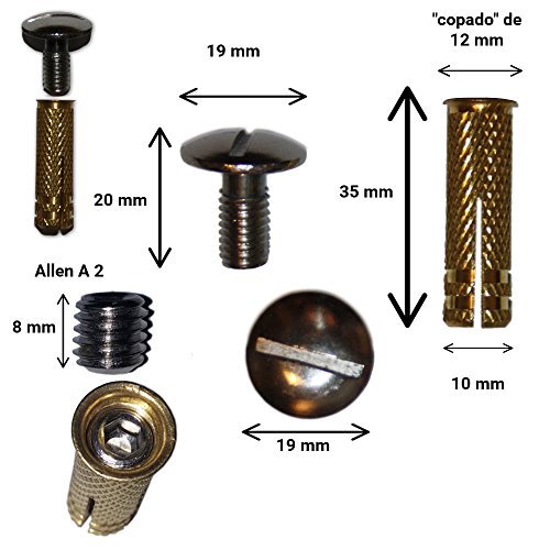 Tornillo INOXIDABLE + Taco LATÓN