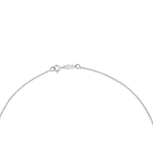 TOUS Collar cadena Mujer en plata de primera Ley, Largo 40 cm.