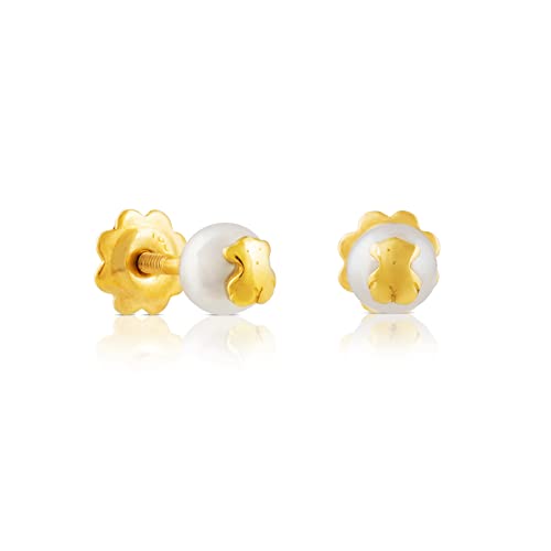 TOUS Pendientes Baby de Oro y perlas