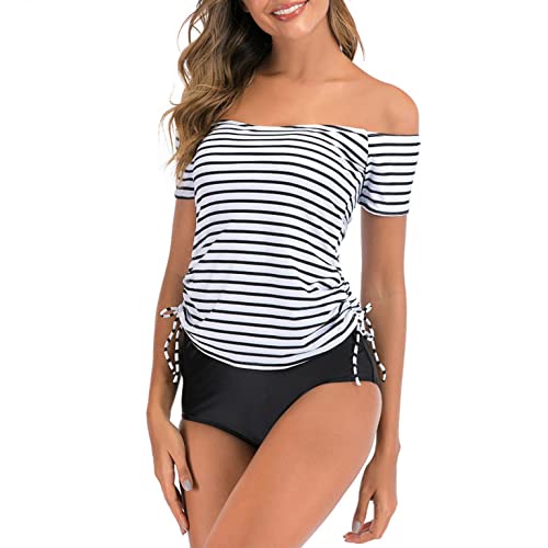 Traje De BañO De 2 Piezas para NiñAs De Talla Grande A Rayasregalos Baratos para Mujeres Regalos Novia Regalos para Hombres Jovenes Regalos para NiñA De 14 AñOs Regalos de Menos de 5 Euros