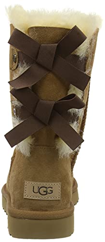 UGG Women's Bailey Bow Evergreen Fashion Boot, Brown, 37 EU