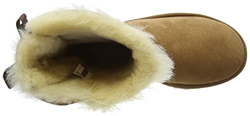 UGG Women's Bailey Bow Evergreen Fashion Boot, Brown, 37 EU