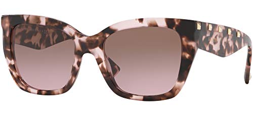 Valentino Gafas de Sol ROCK STUD VA 4048 PINK HAVANA/BROWN PINK SHADED 53/19/140 mujer