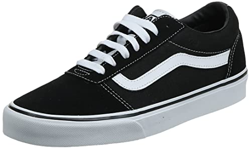 Vans Ward Suede/Canvas, Zapatillas Hombre, Black White Iju, 44.5 EU