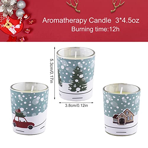 Vela Citronella - Juego de velas para mujer (3 x 1,3 onzas, 100 % cera de soja natural, 20-24 horas para camping, fiesta, terraza, piscina, decoración