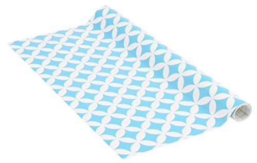Venilia KF Basic Monica blue 45cmx1,5m adhesiva decorativa, muebles, papel pintado, lámina autoadhesiva, PVC, sin ftalatos, 1,5m, 54766, 45 cm x 1,5 m