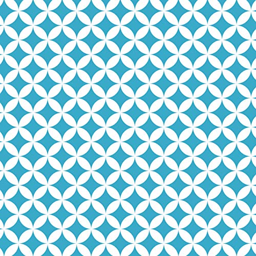 Venilia KF Basic Monica blue 45cmx1,5m adhesiva decorativa, muebles, papel pintado, lámina autoadhesiva, PVC, sin ftalatos, 1,5m, 54766, 45 cm x 1,5 m